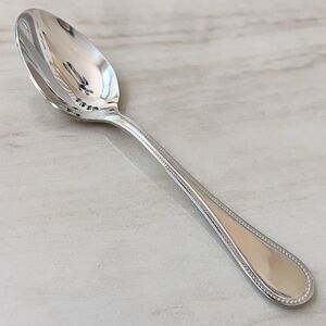 CHRISTOFLE FRANCE Mimosa Teaspoon 6 1/8” Acier Stainless Glossy Full Bead At Tip